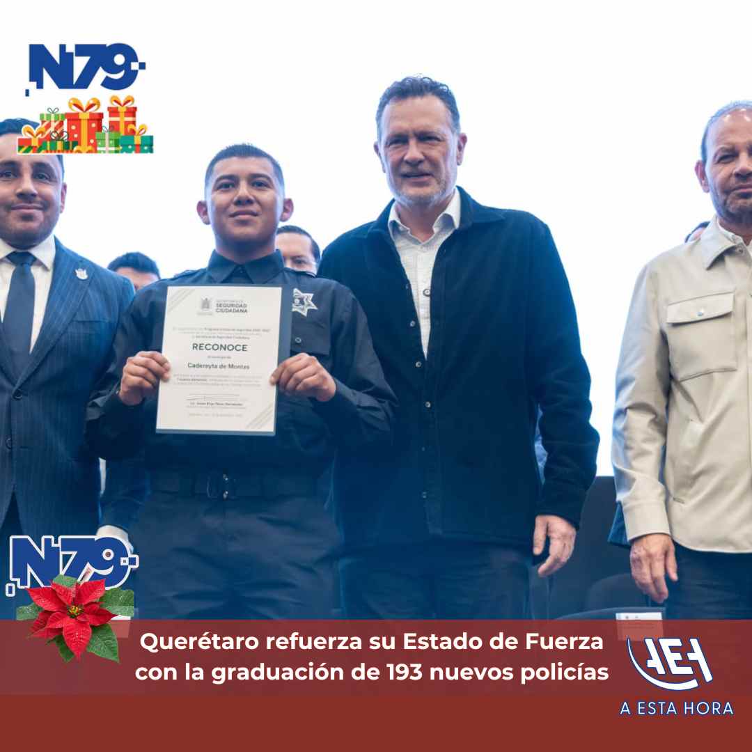 Querétaro refuerza su Estado de Fuerza con la graduación de 193 nuevos policías