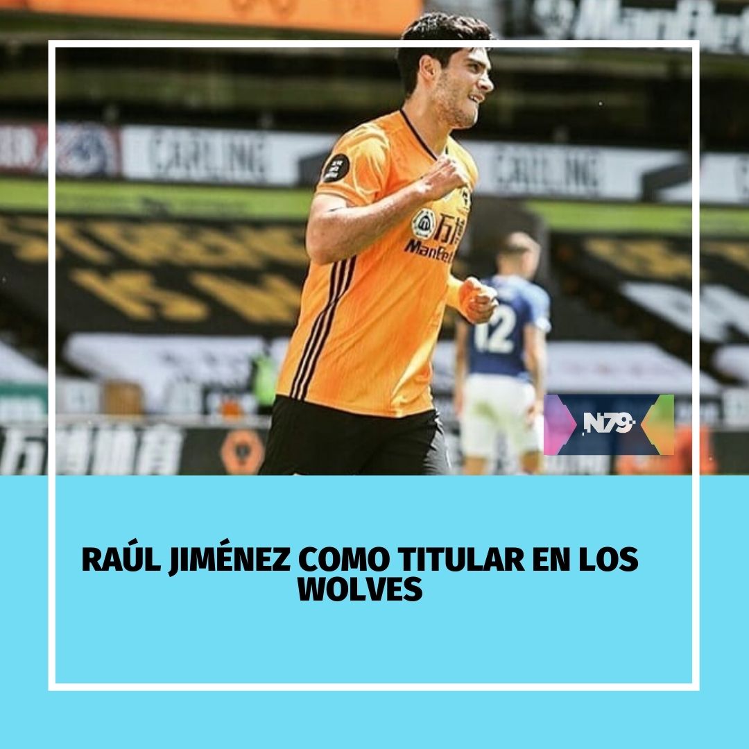 Raúl Jiménez como titular en los Wolves