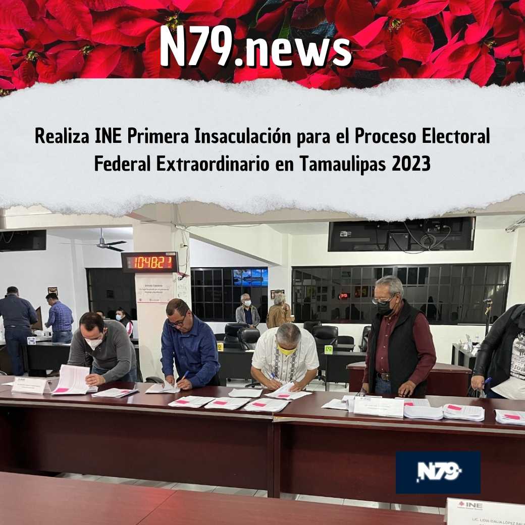 Realiza INE Primera Insaculación para el Proceso Electoral Federal Extraordinario en Tamaulipas 2023