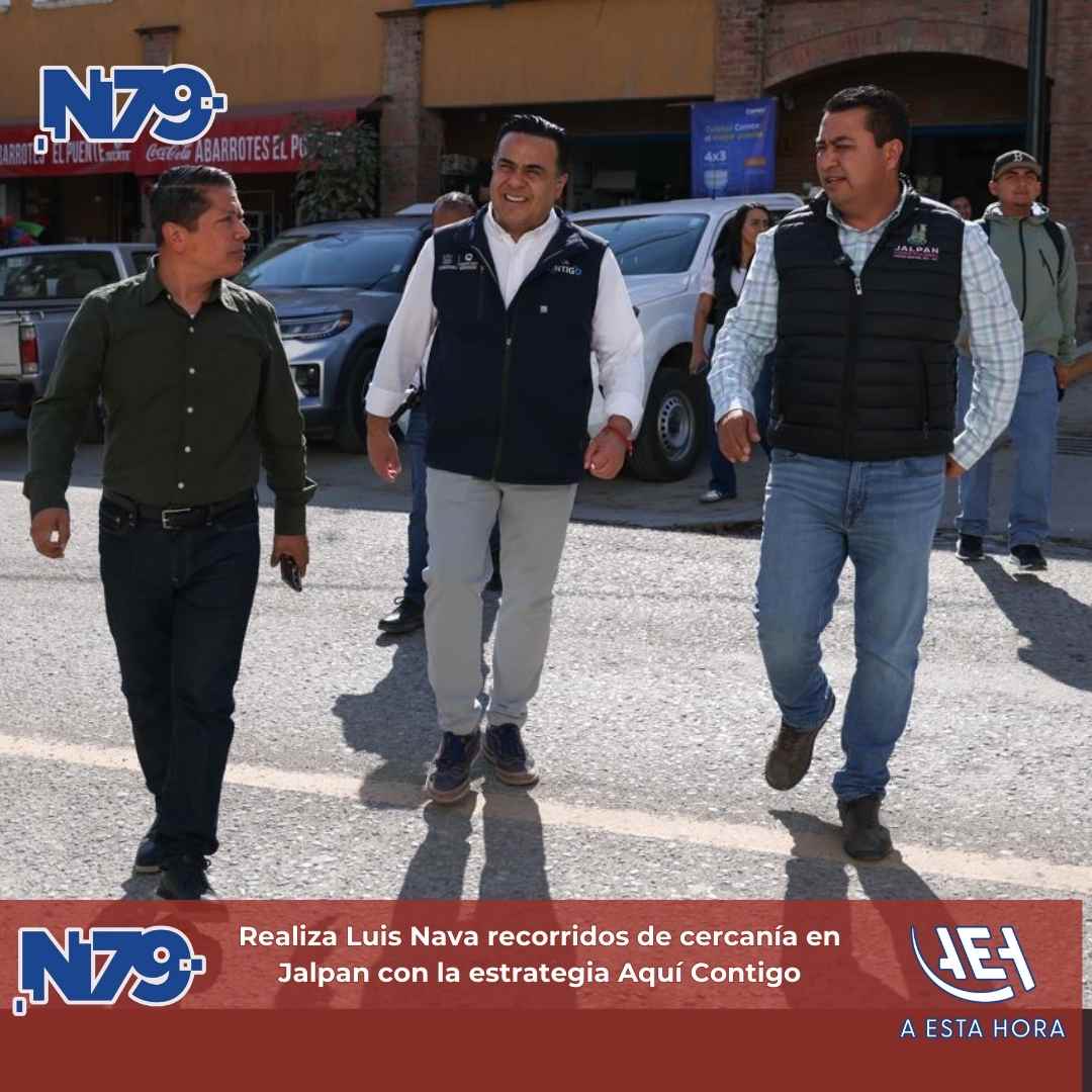 Realiza Luis Nava recorridos de cercanía en Jalpan con la estrategia Aquí Contigo