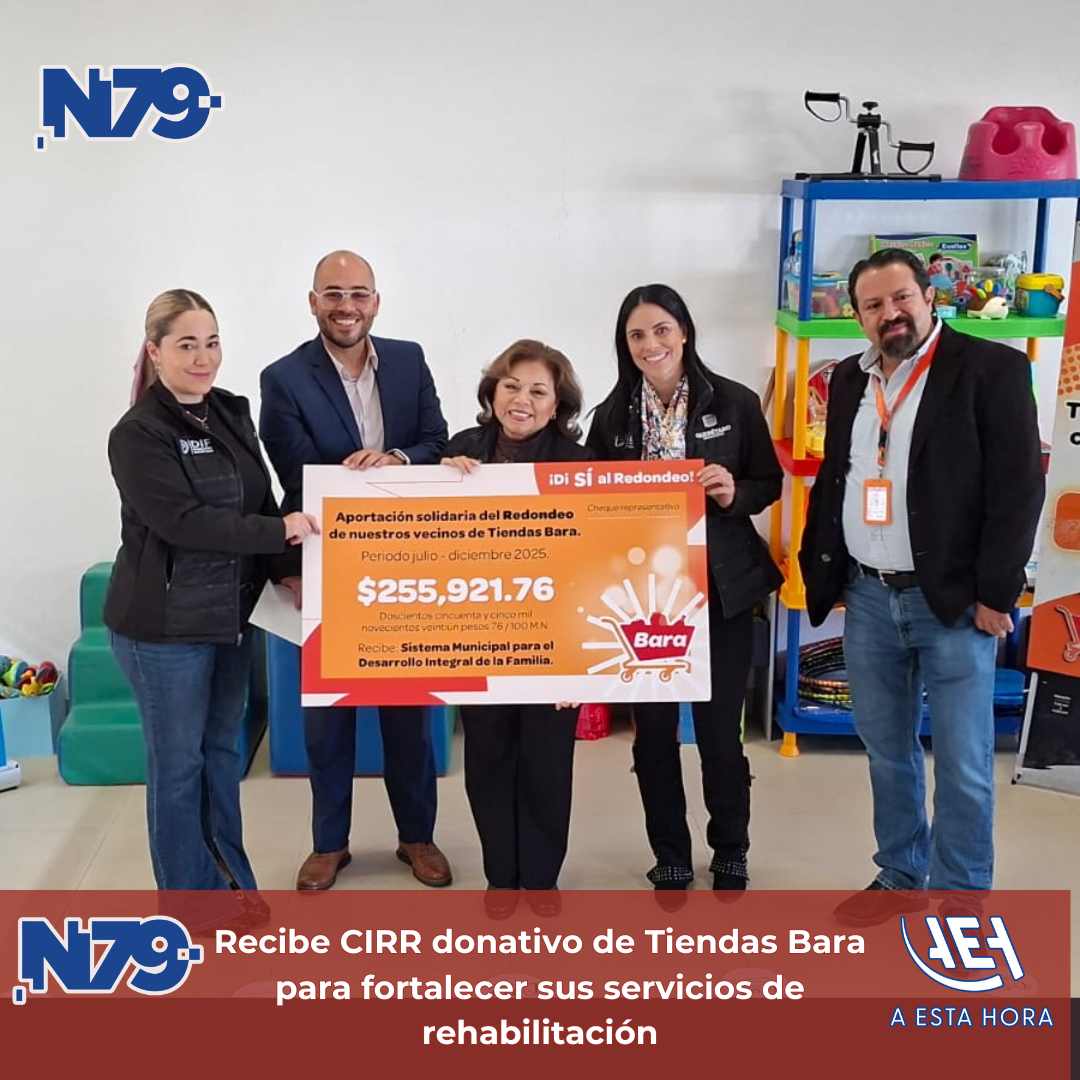 Recibe CIRR donativo de Tiendas Bara para fortalecer sus servicios de rehabilitación