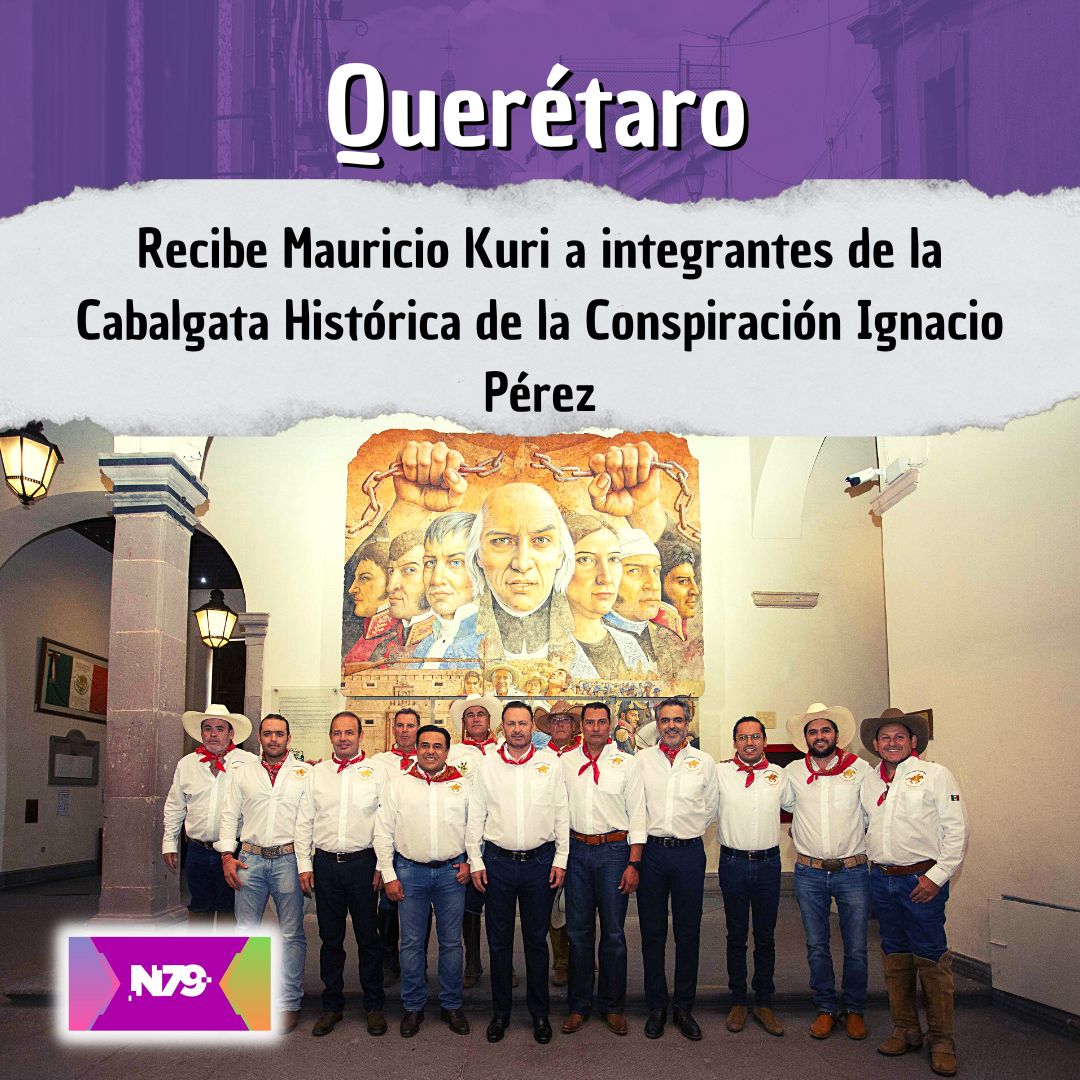 Recibe Mauricio Kuri a integrantes de la Cabalgata Histórica de la Conspiración Ignacio Pérez