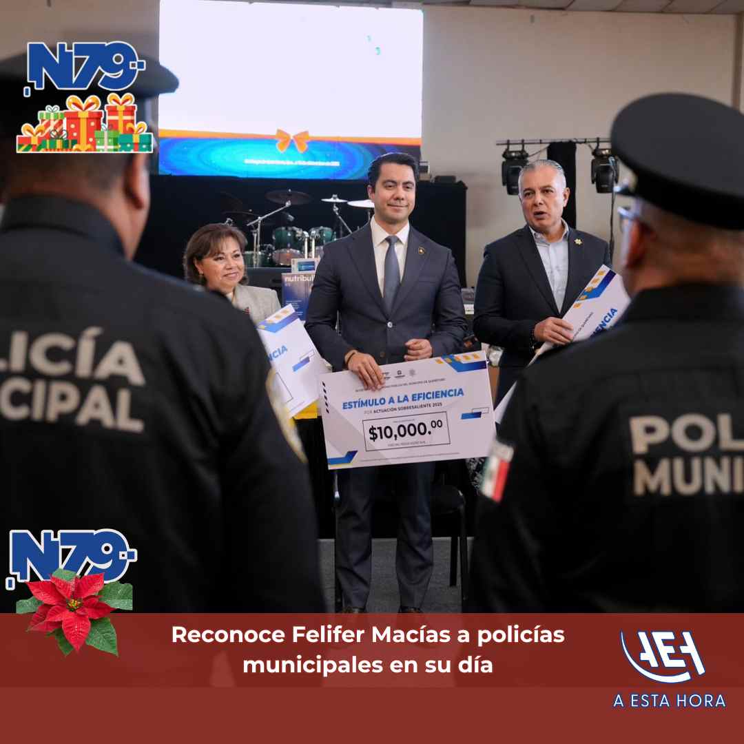 Reconoce Felifer Macías a policías municipales en su día