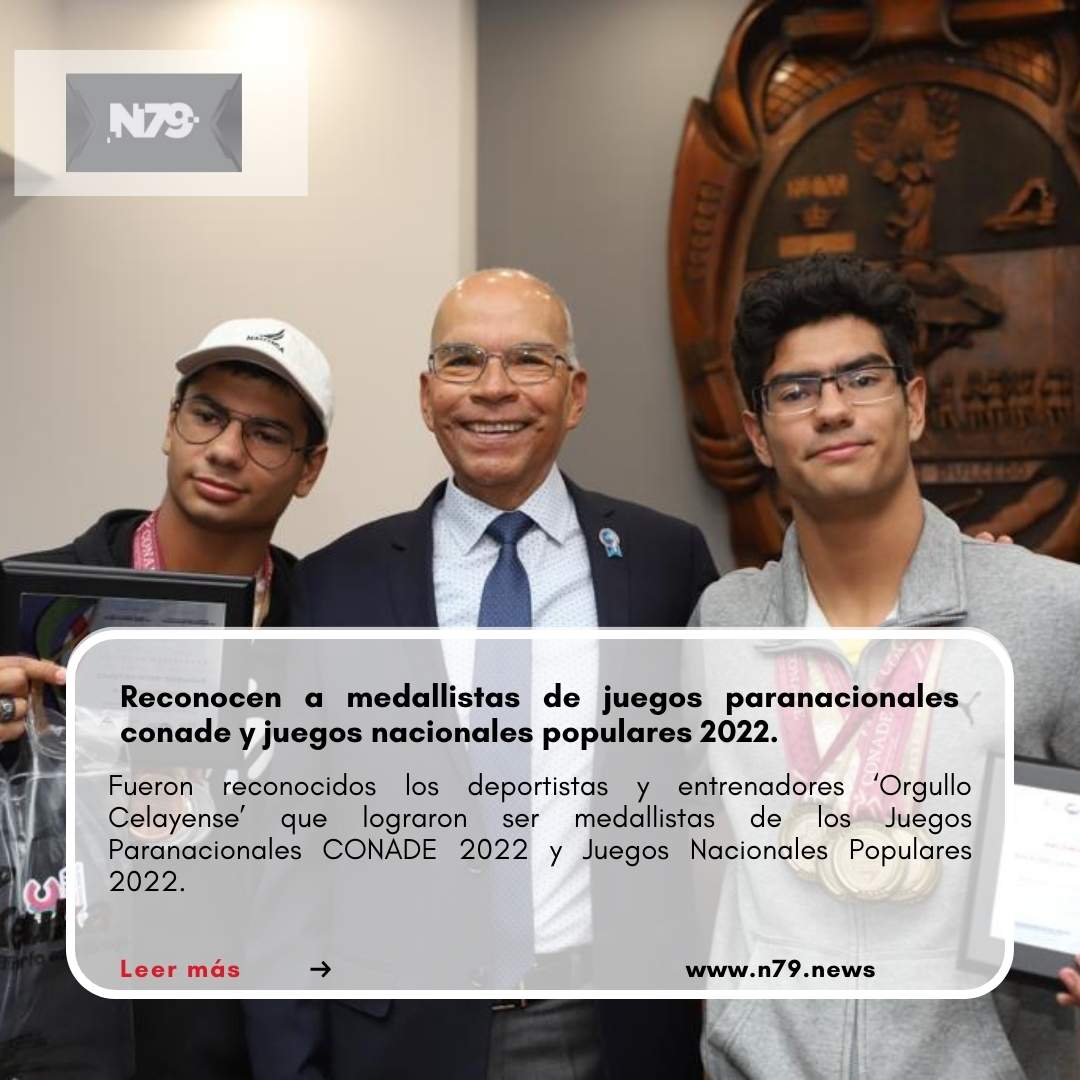 Reconocen a medallistas de juegos paranacionales conade y juegos nacionales populares 2022.
