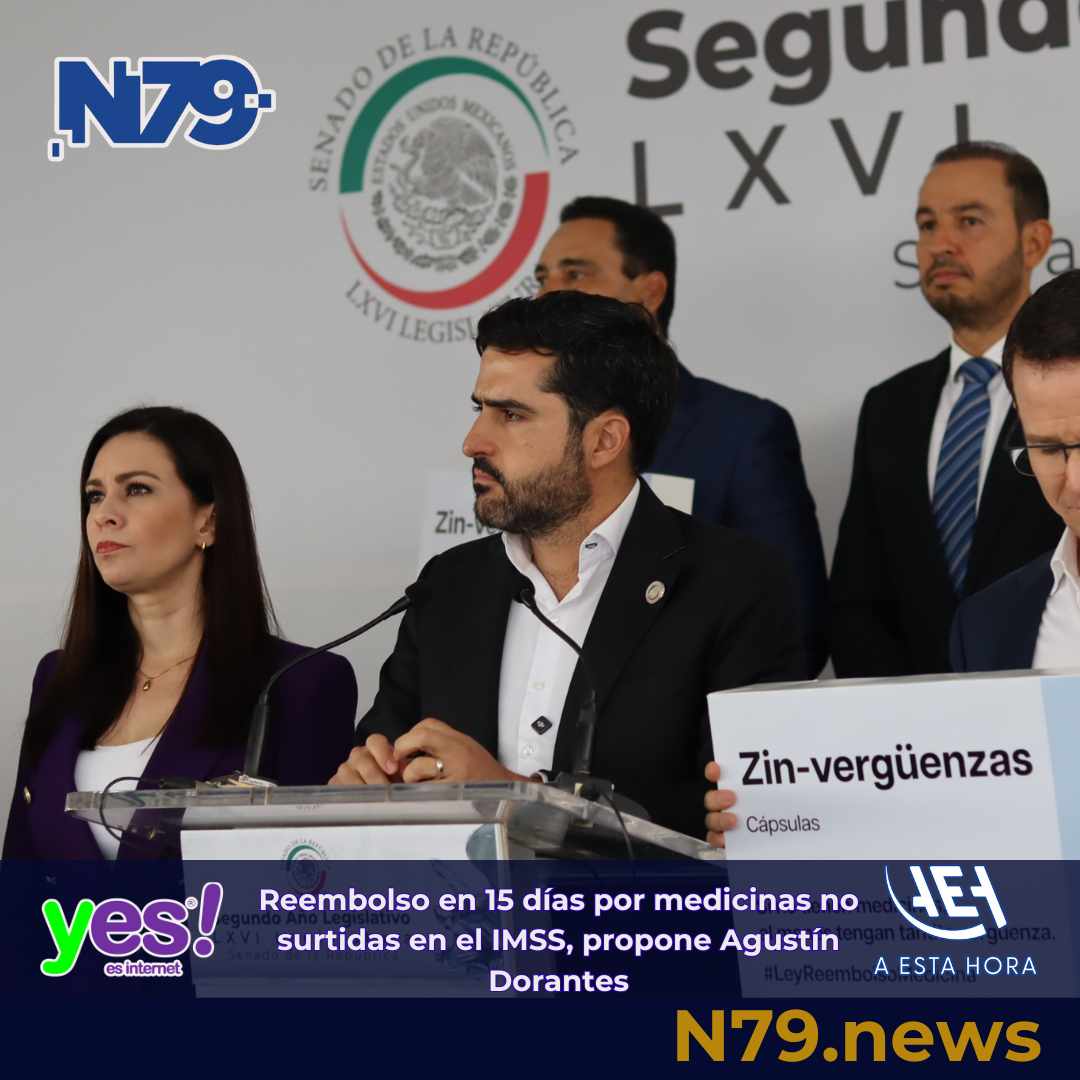 Reembolso en 15 días por medicinas no surtidas en el IMSS, propone Agustín Dorantes