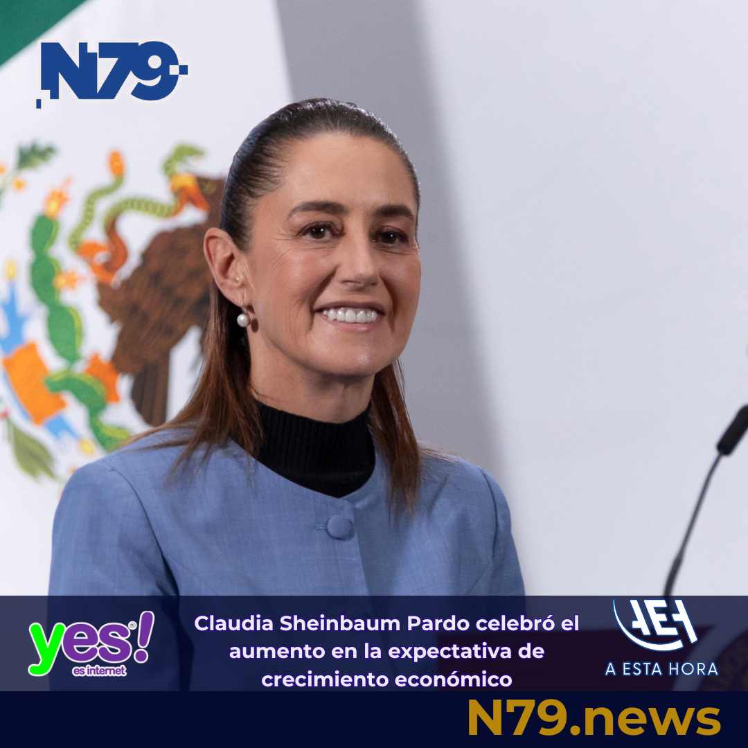 Claudia Sheinbaum Pardo celebró el aumento en la expectativa de crecimiento económico