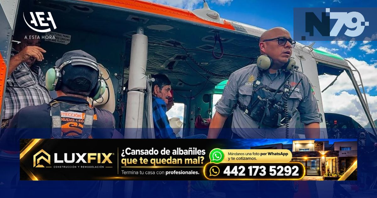 Rescatan en helicóptero a ocho en Santa Catarina