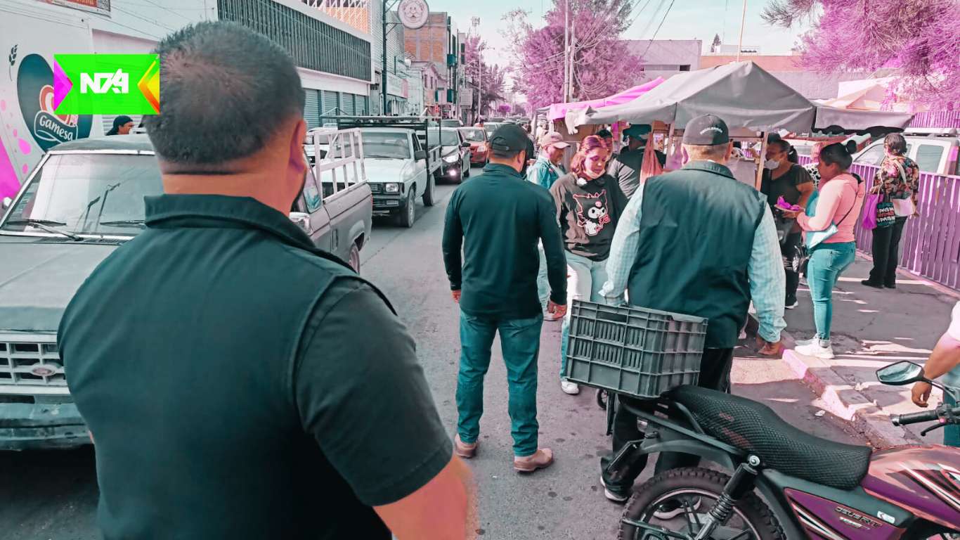 Reubican a comerciantes de la calle mutualismo en Celaya