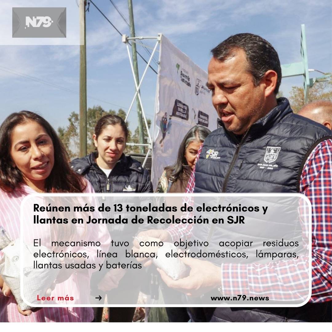 Reúnen más de 13 toneladas de electrónicos y llantas en Jornada de Recolección en SJR
