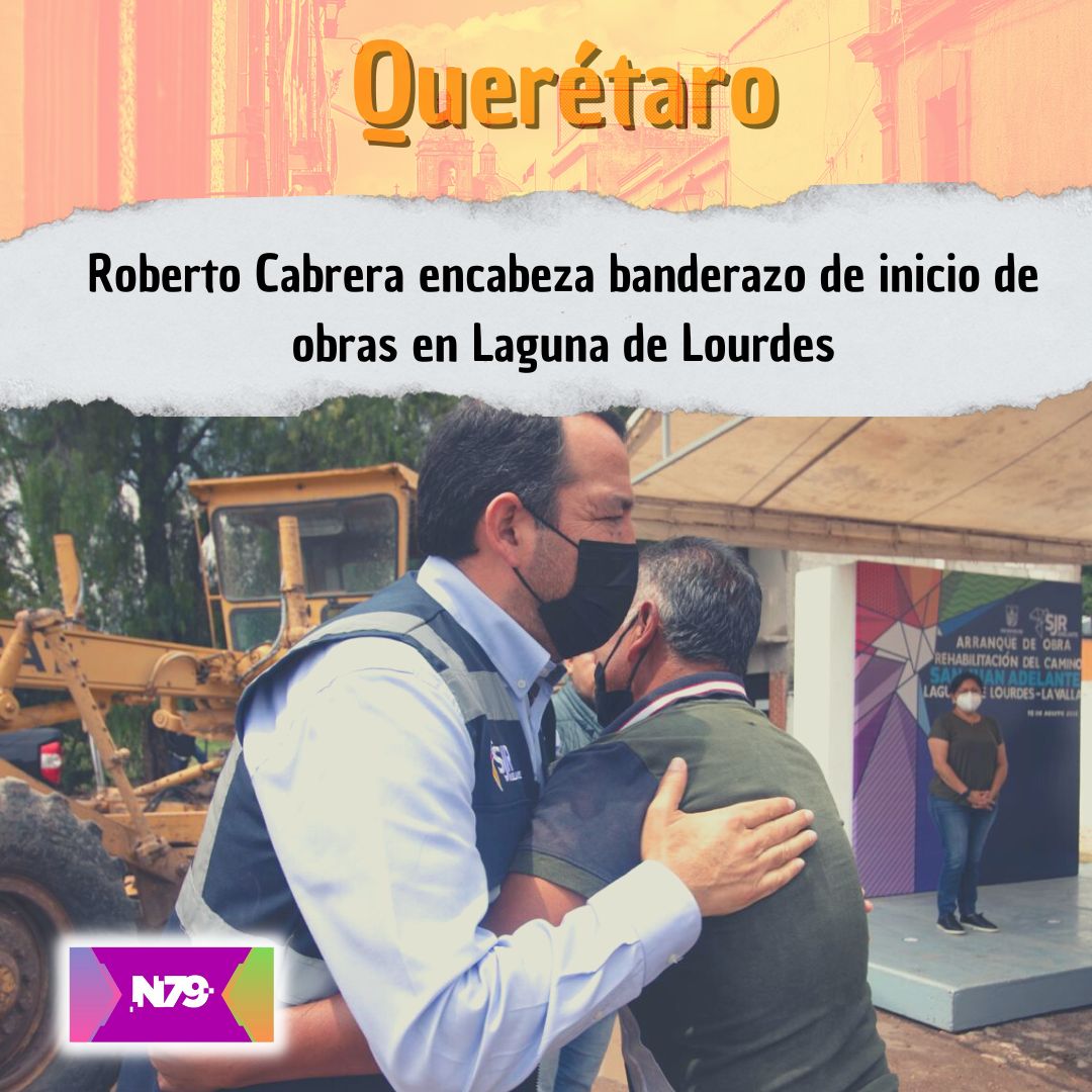 Roberto Cabrera encabeza banderazo de inicio de obras en Laguna de Lourdes
