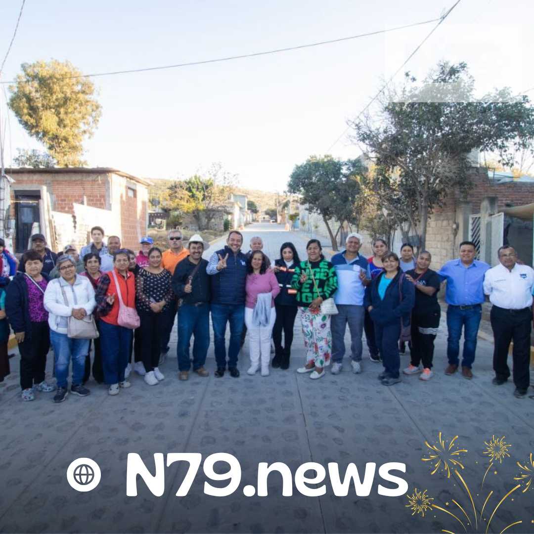 Roberto Cabrera entregó construcción de calle en La Estancia con una inversión de cerca de 2 mdp