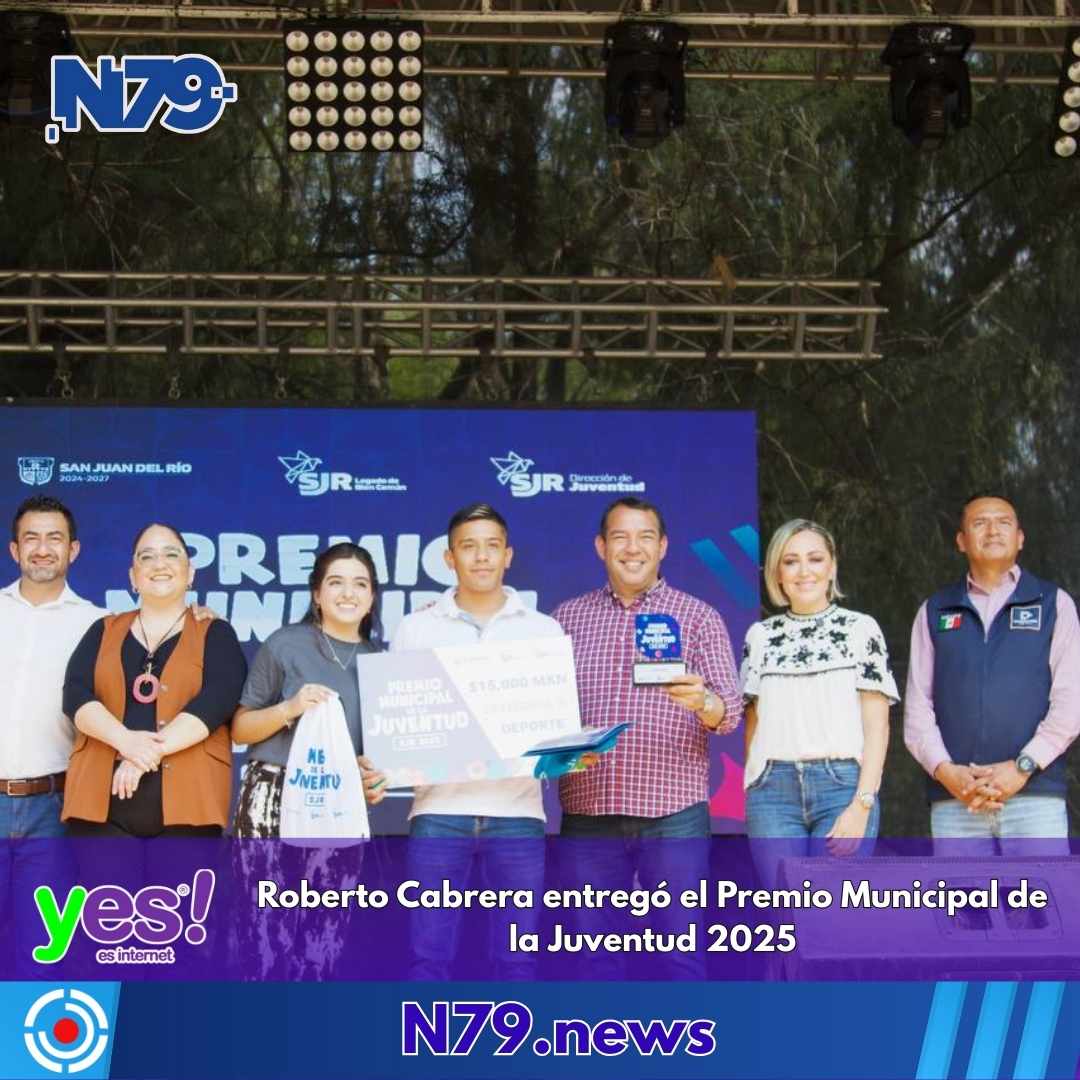 Roberto Cabrera entregó el Premio Municipal de la Juventud 2025