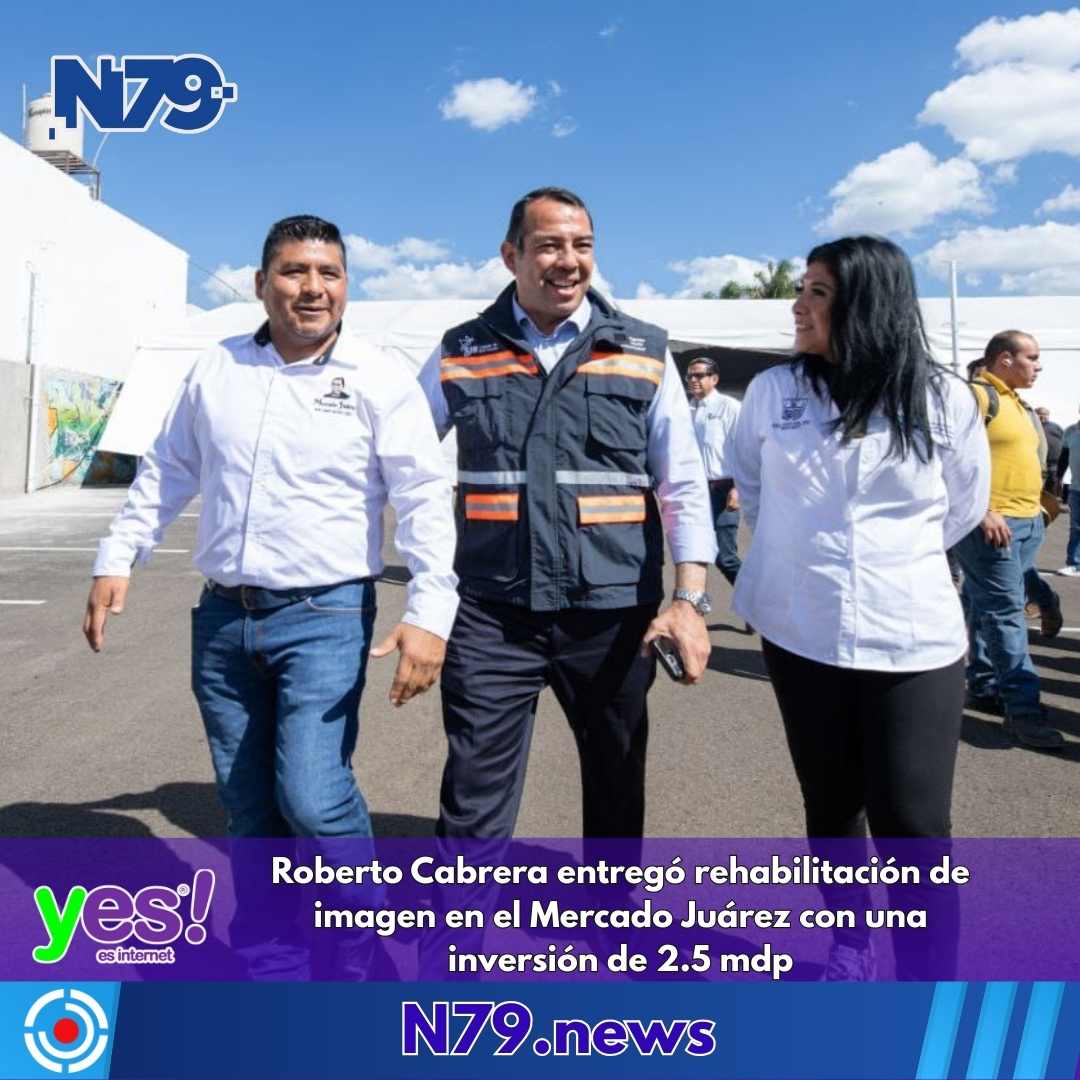 Roberto Cabrera entregó rehabilitación de imagen en el Mercado Juárez con una inversión de 2.5 mdp