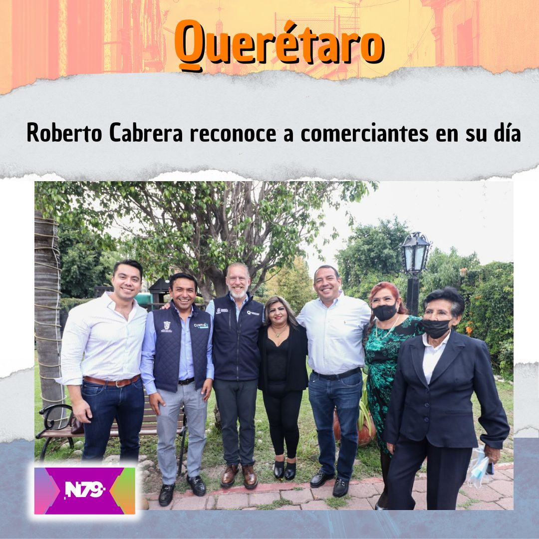 Roberto Cabrera reconoce a comerciantes en su día