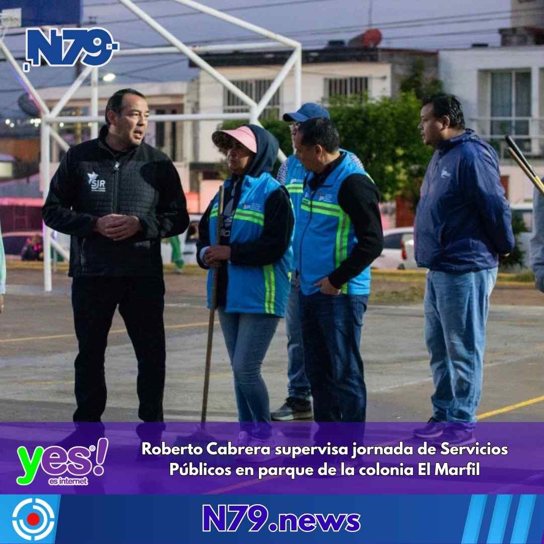 Roberto Cabrera supervisa jornada de Servicios Públicos en parque de la colonia El Marfil