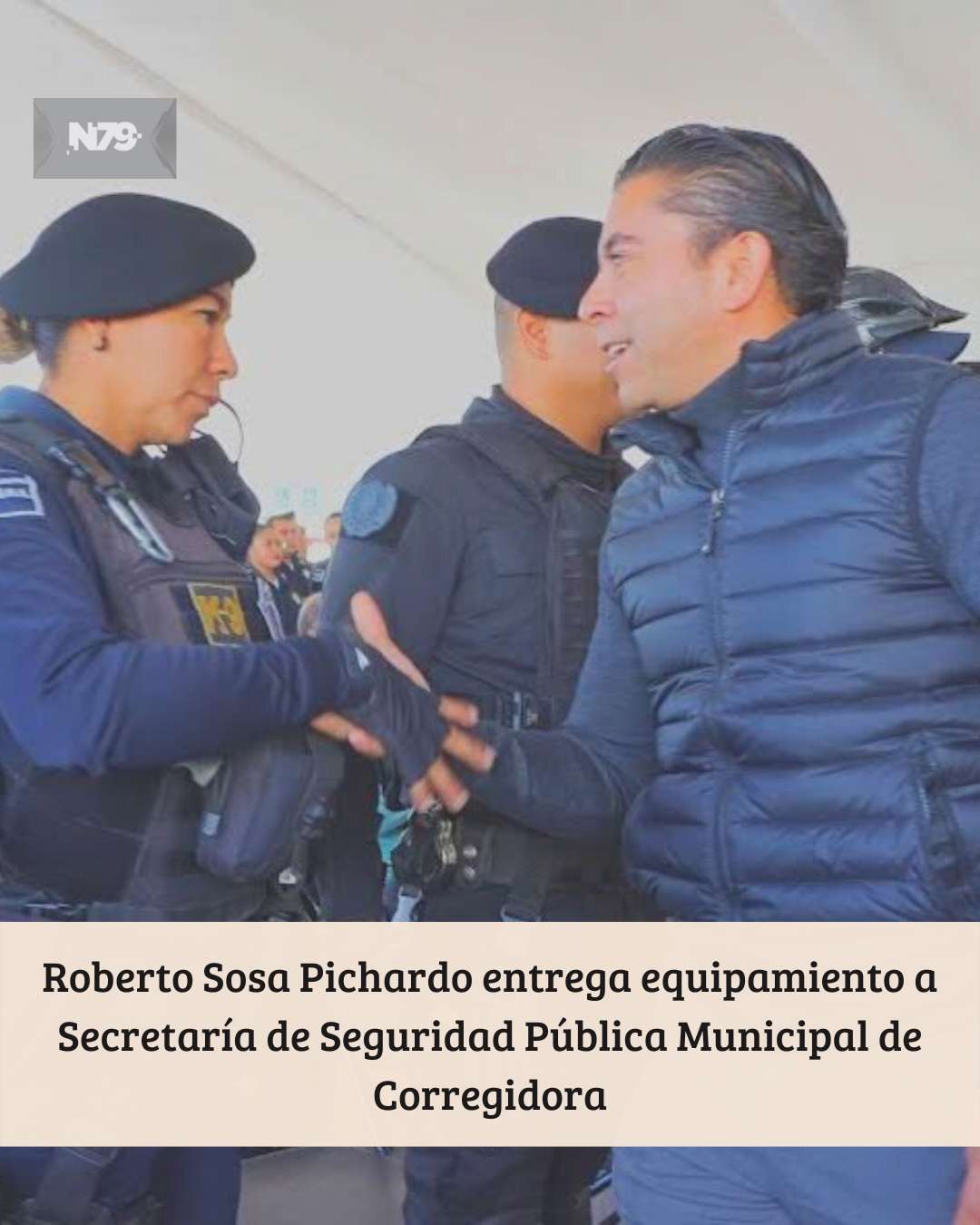Roberto Sosa Pichardo entrega equipamiento a Secretaría de Seguridad Pública Municipal de Corregidora