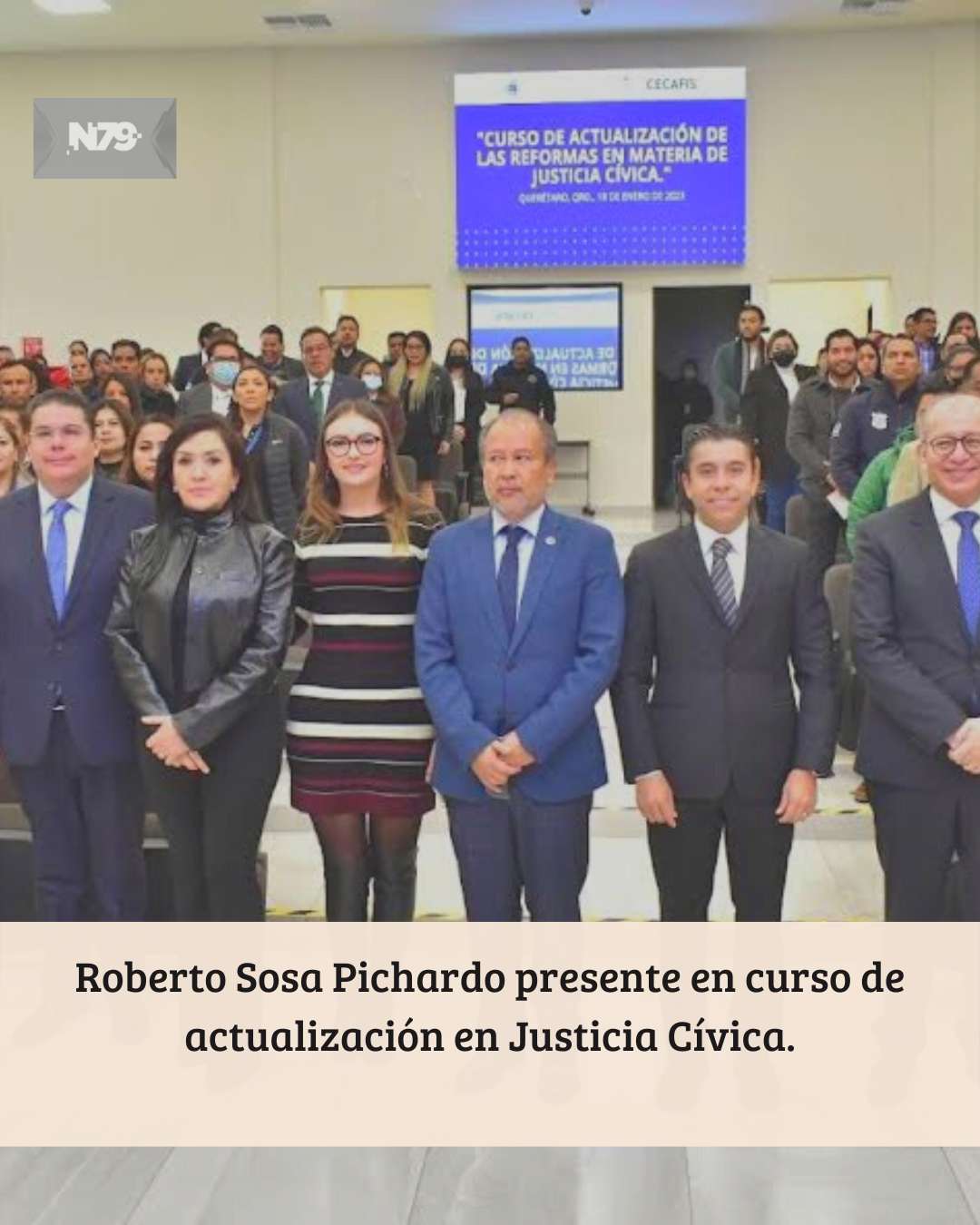 Roberto Sosa Pichardo presente en curso de actualización en Justicia Cívica.