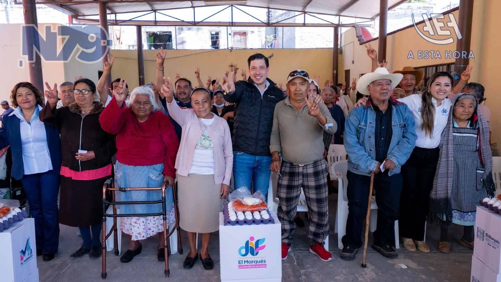 Rodrigo Monsalvo entregó 5 mil despensas