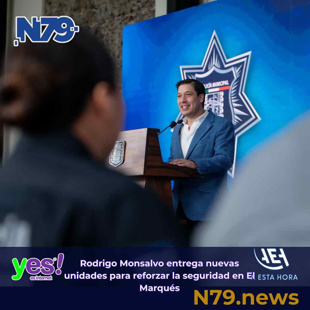Rodrigo Monsalvo entregó nuevas unidades para reforzar la seguridad en El Marqués
