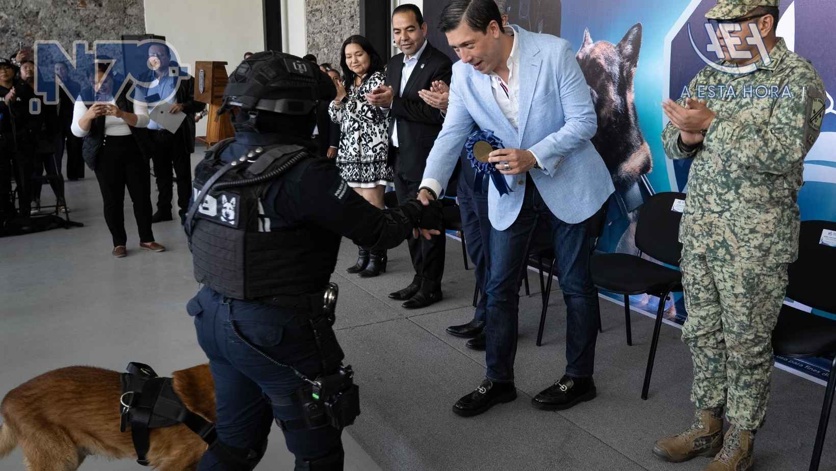 Rodrigo Monsalvo jubila a valientes caninos K9