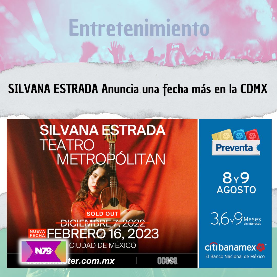 SILVANA ESTRADA Anuncia una fecha más en la CDMX