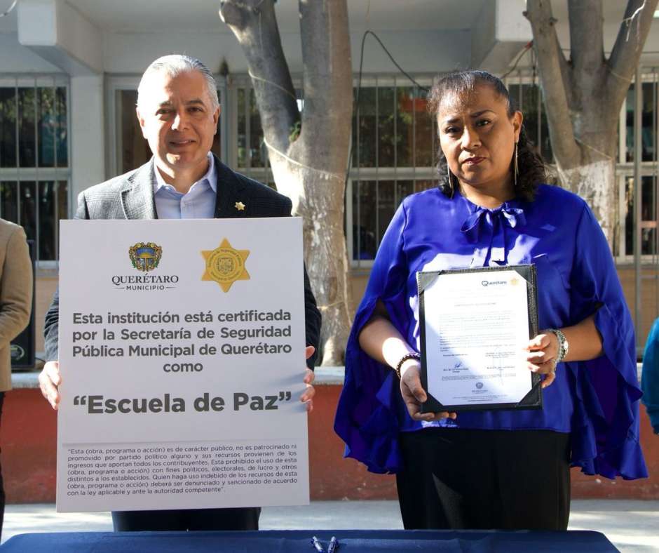 SSPMQ certifica a Primaria Benito Juárez en Querétaro