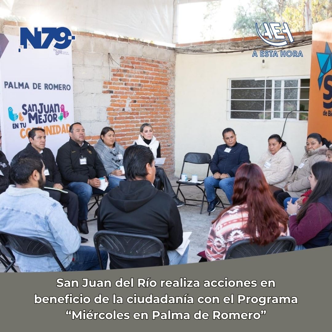 San Juan del Río realiza acciones en beneficio de la ciudadanía con el Programa “Miércoles en Palma de Romero”