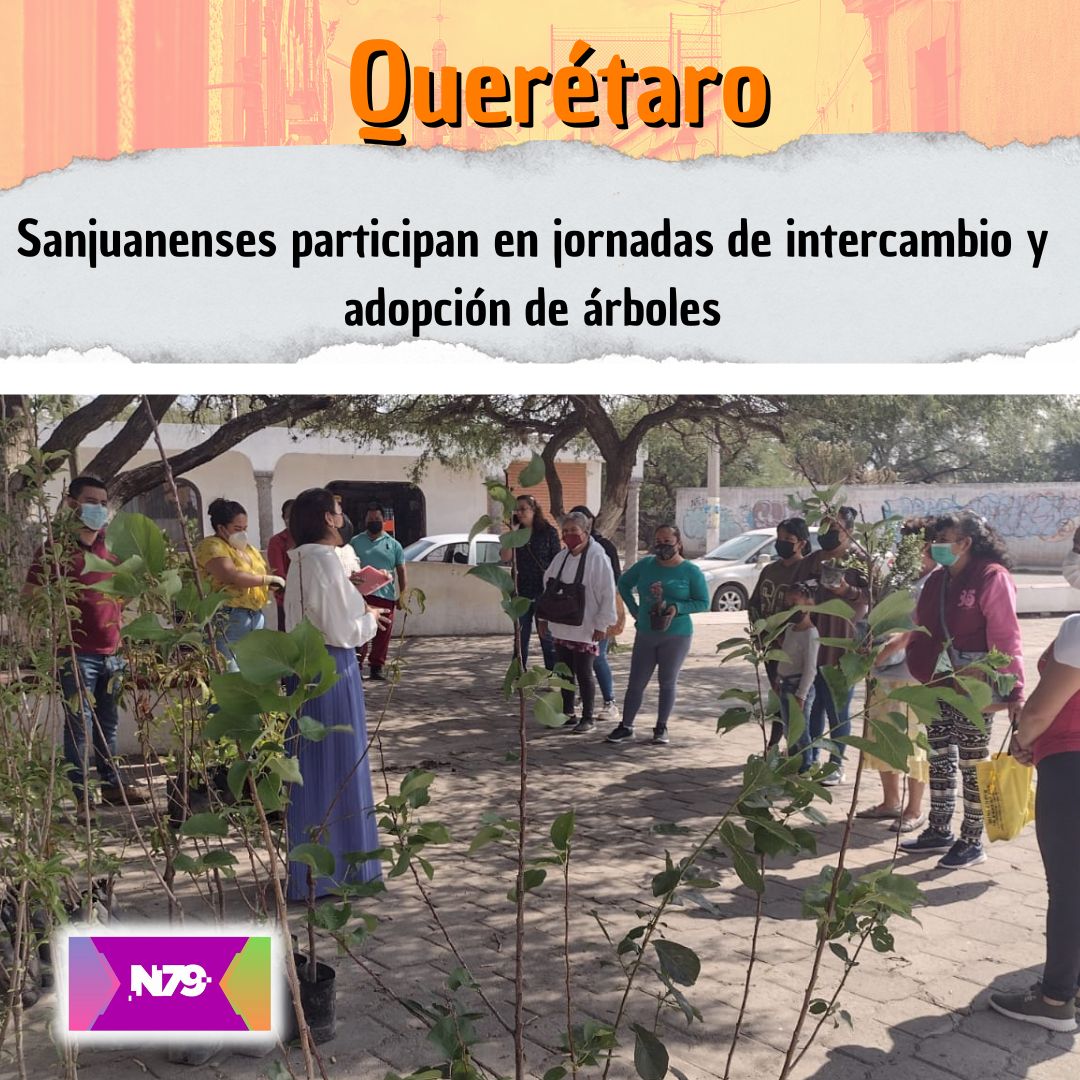 Sanjuanenses participan en jornadas de intercambio y adopción de árboles