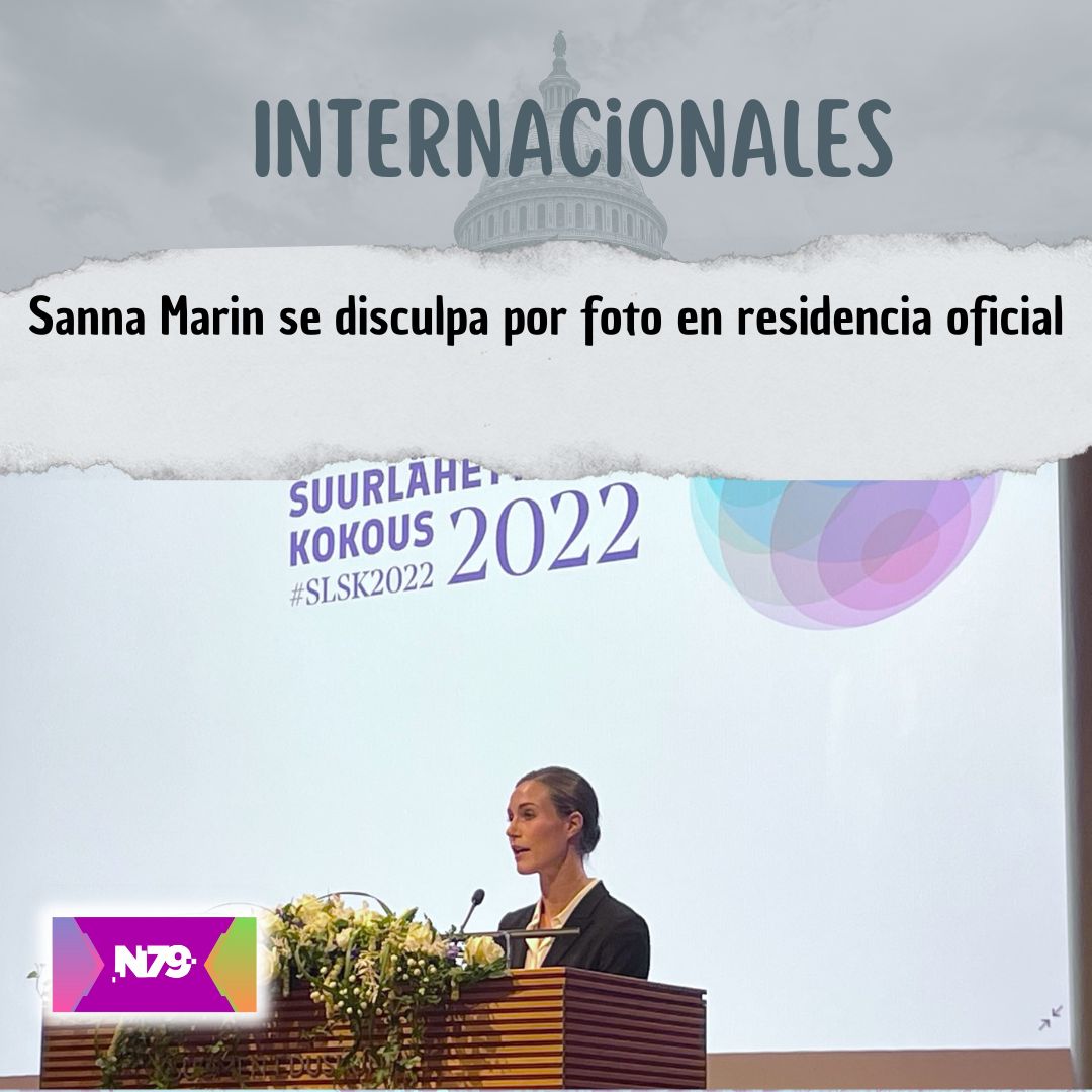 Sanna Marin se disculpa por foto en residencia oficial