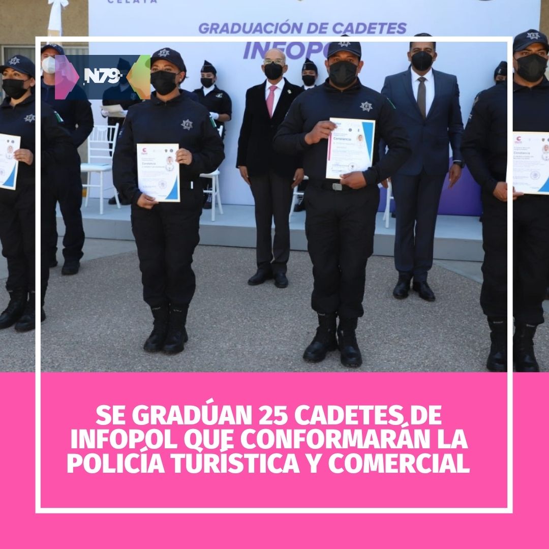 Se gradúan 25 cadetes de INFOPOL que conformarán la policía turística y comercial
