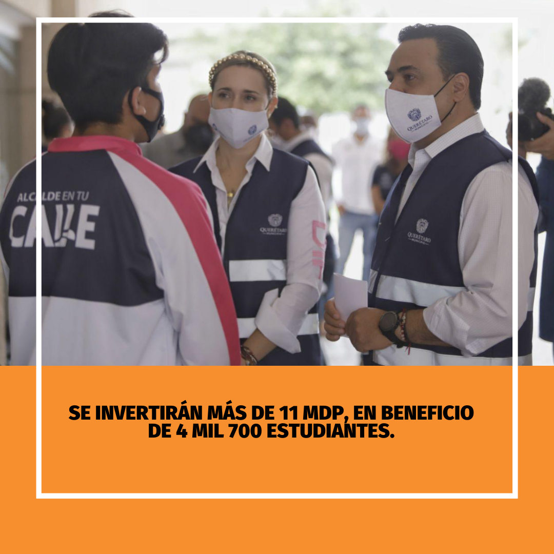 Se invertirán más de 11 mdp, en beneficio de 4 mil 700 estudiantes