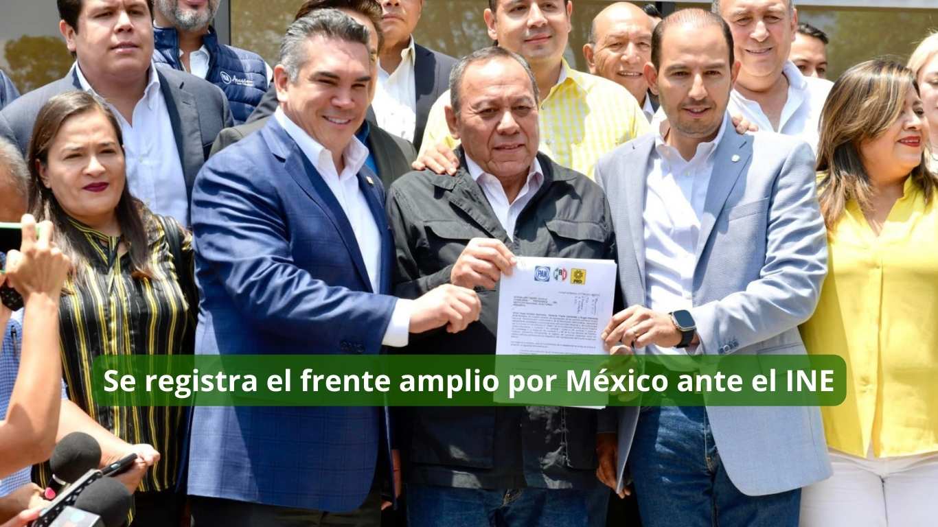 Se registra el frente amplio por México ante el INE
