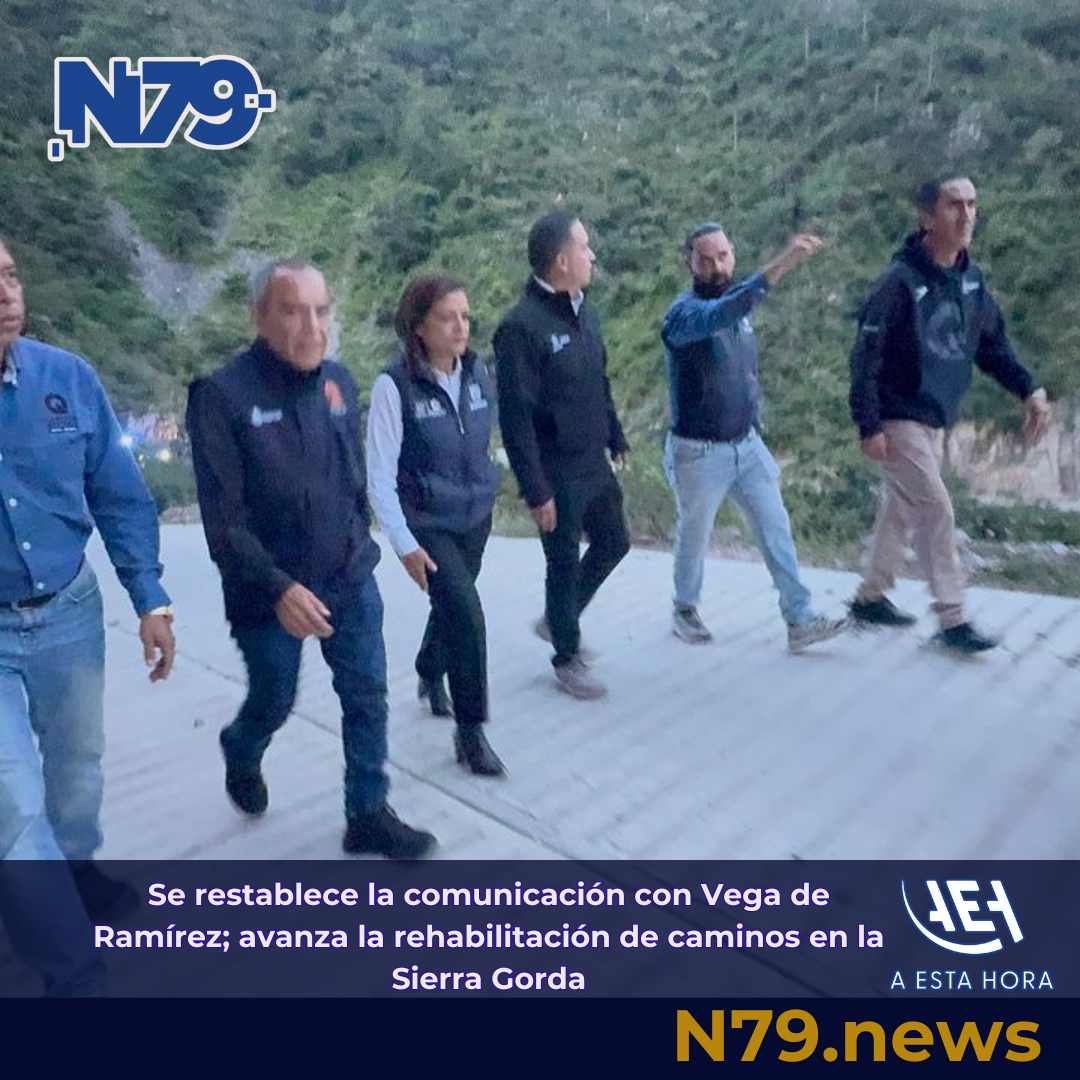 Se restablece la comunicación con Vega de Ramírez vanza la rehabilitación de caminos en la Sierra Gorda