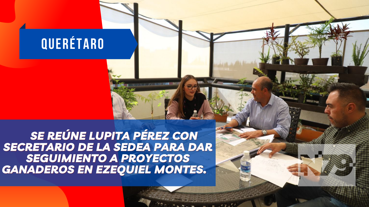 Se reúne Lupita Pérez con Secretario de la SEDEA para dar seguimiento a proyectos ganaderos en Ezequiel Montes.
