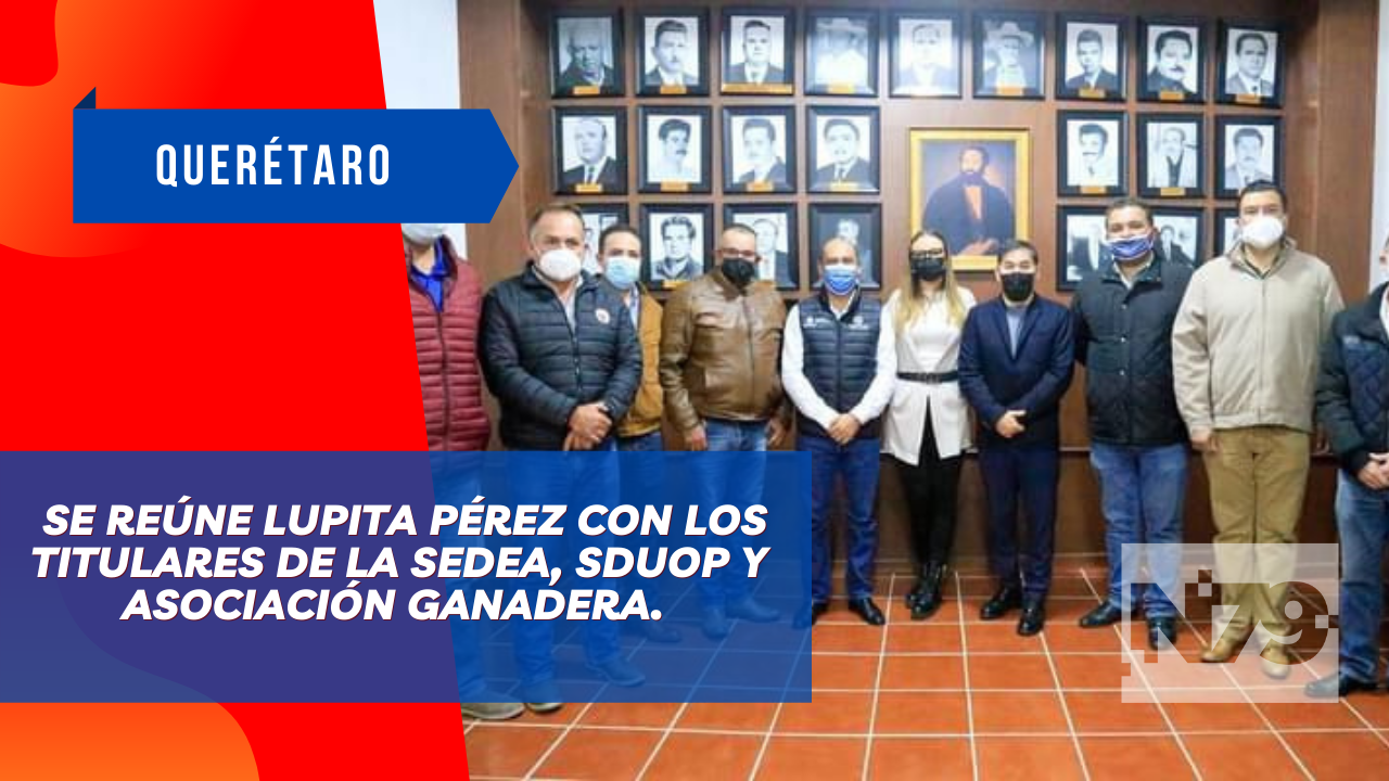 Se reúne Lupita Pérez con los titulares de la SEDEA, SDUOP y Asociación Ganadera.