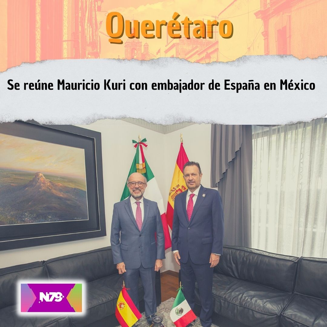 Se reúne Mauricio Kuri con embajador de España en México