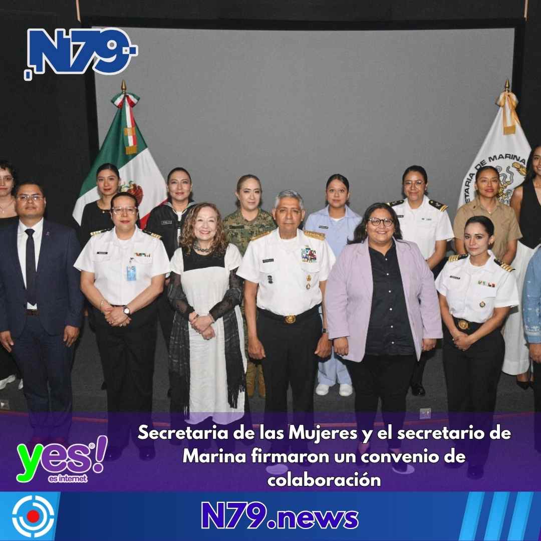 Secretaria de las Mujeres y el secretario de Marina firmaron un convenio de colaboración