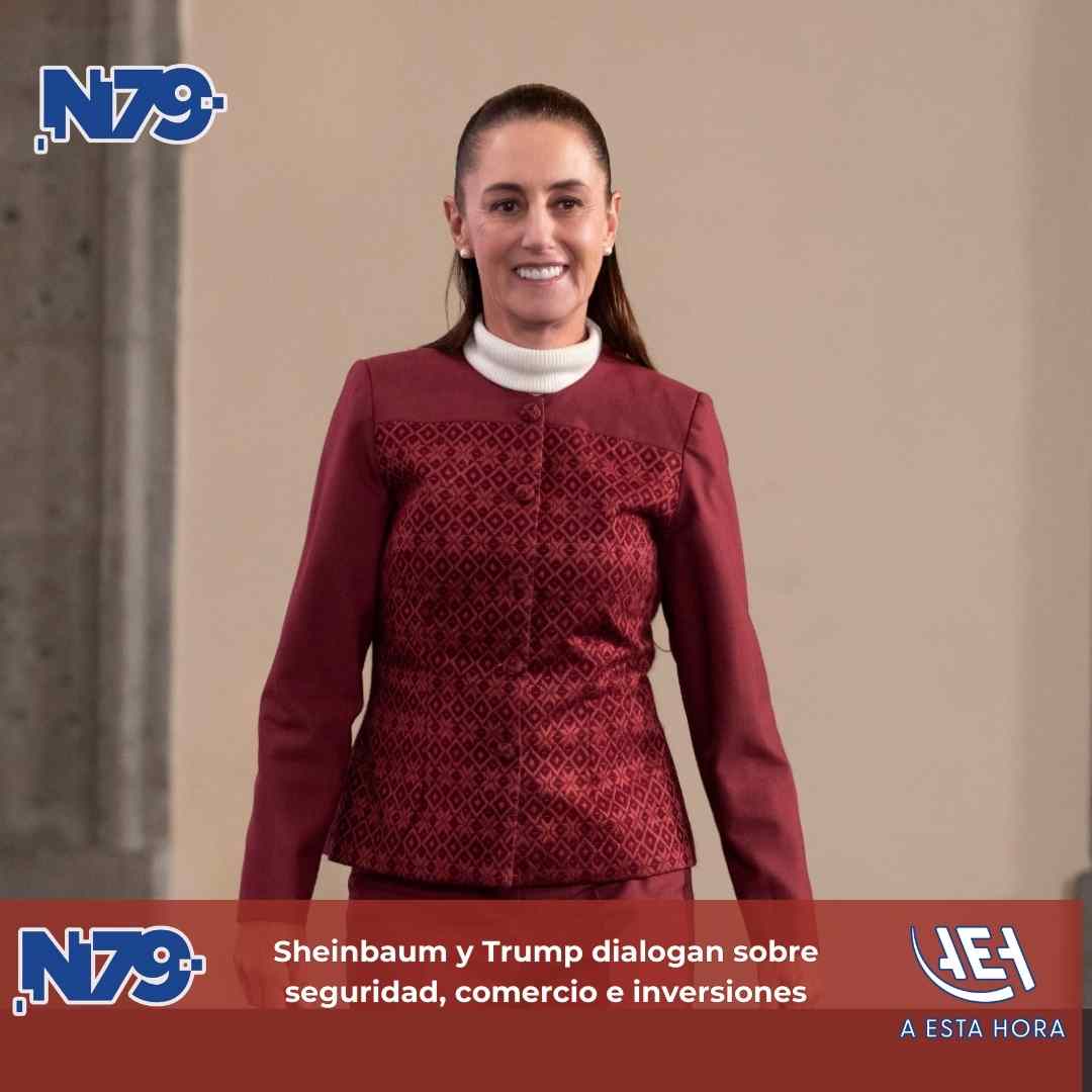 Sheinbaum y Trump dialogan sobre seguridad, comercio e inversiones