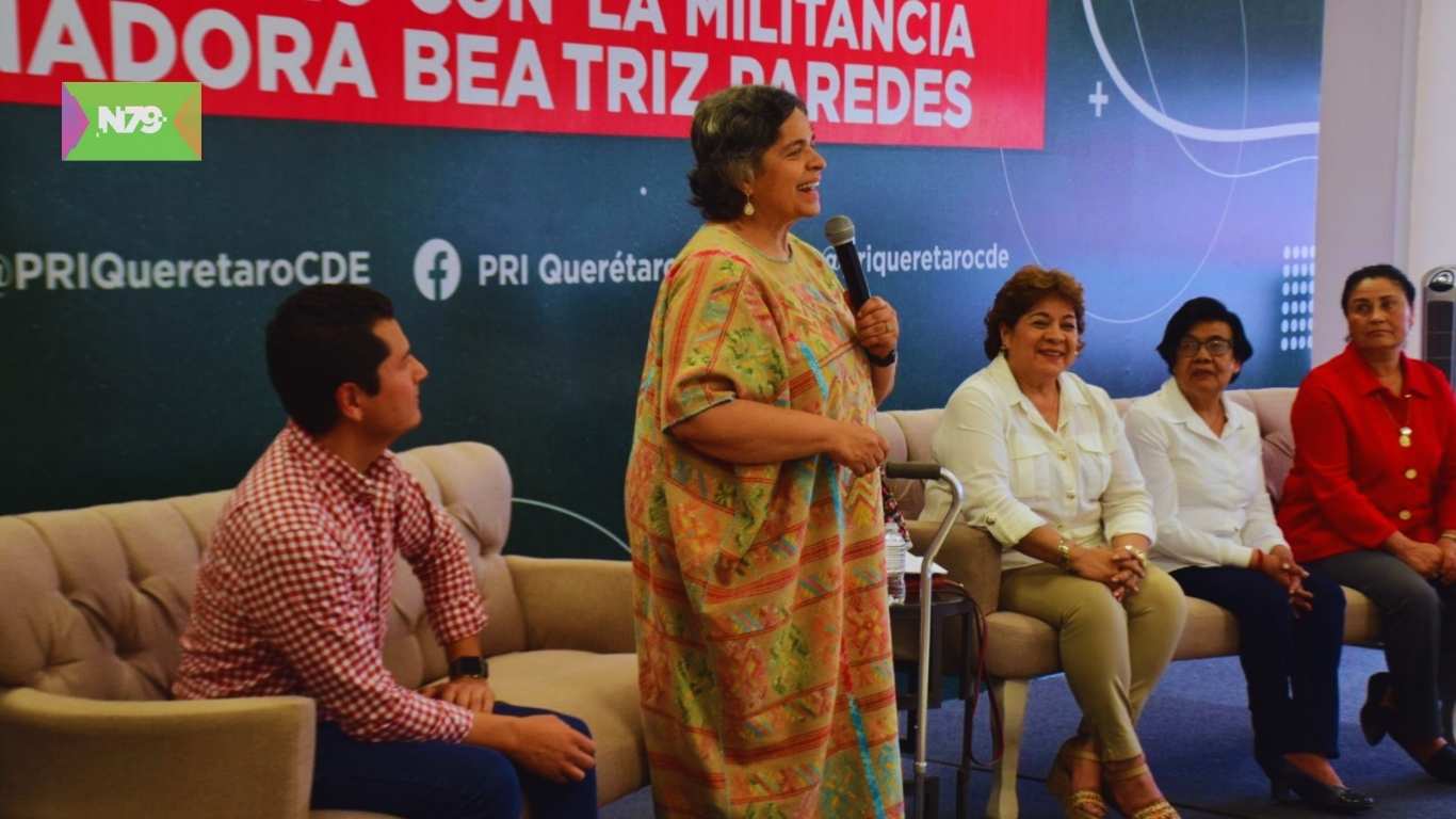 Sostiene la senadora Beatriz Paredes, encuentro con militantes del PRI en Querétaro