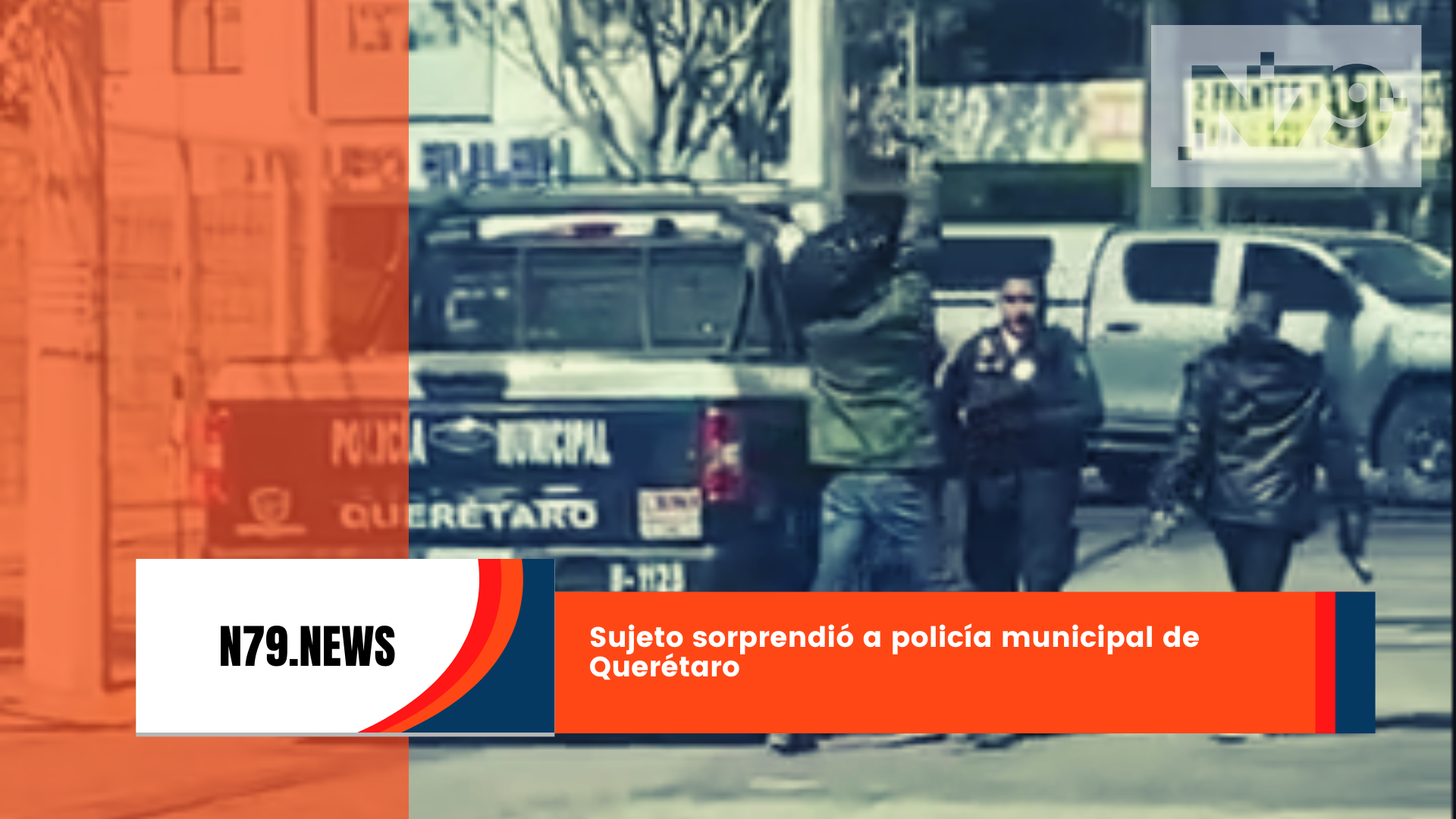 Sujeto sorprendió a policía municipal