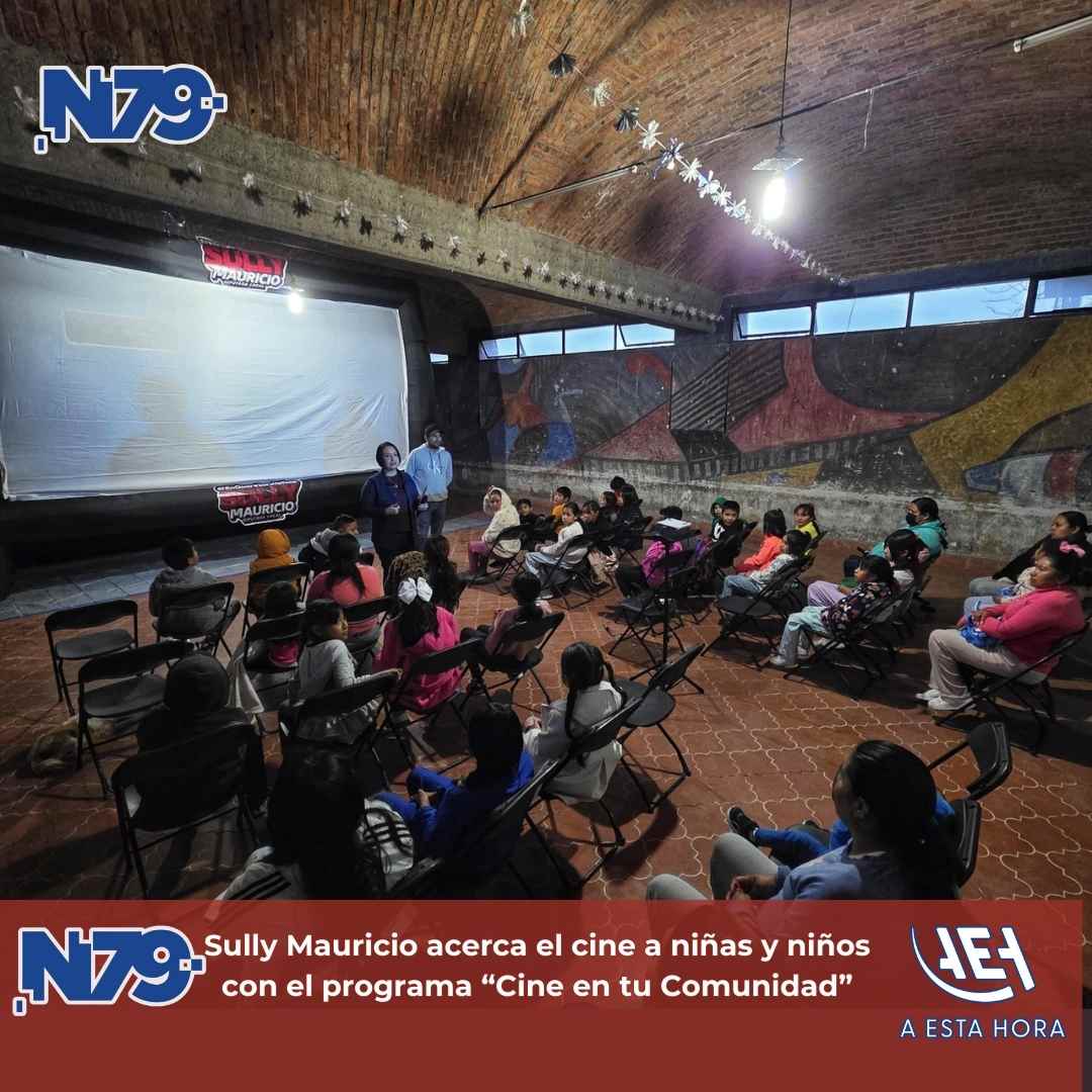 Sully Mauricio acerca el cine a niñas y niños con el programa “Cine en tu Comunidad”