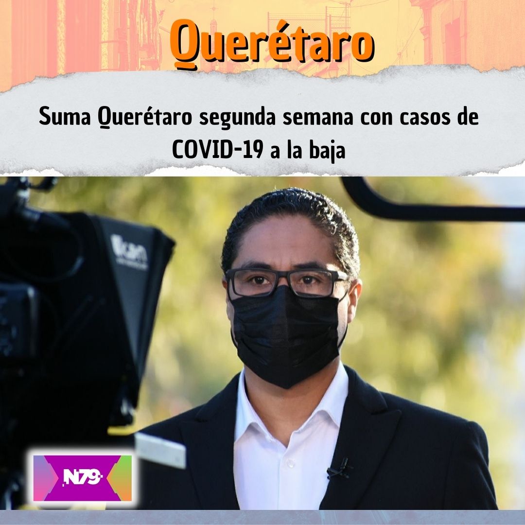 Suma Querétaro segunda semana con casos de COVID-19 a la baja