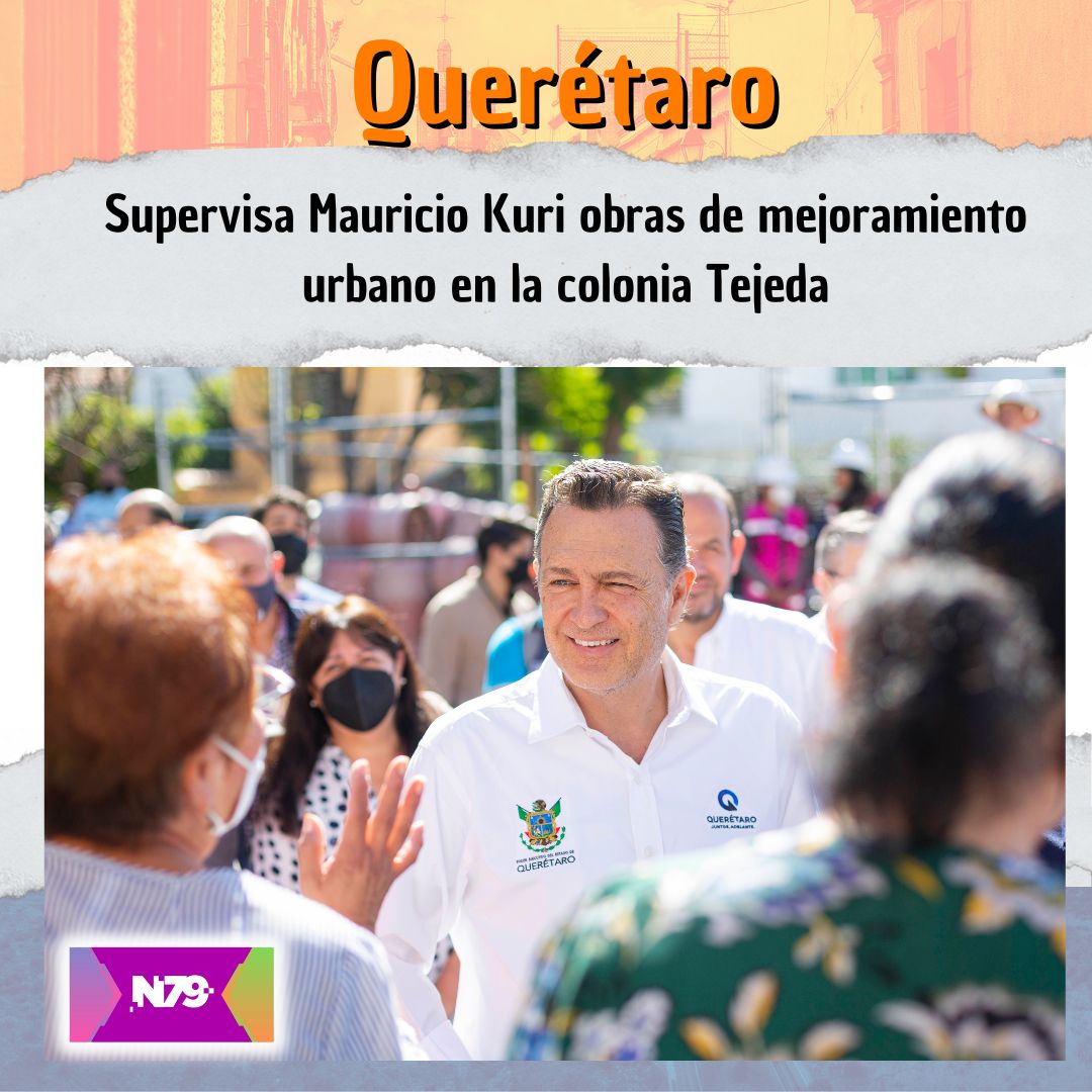 Supervisa Mauricio Kuri obras de mejoramiento urbano en la colonia Tejeda