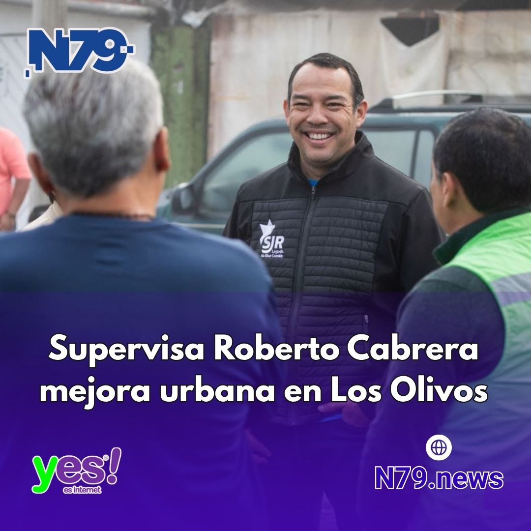 Supervisa Roberto Cabrera mejora urbana en Los Olivos