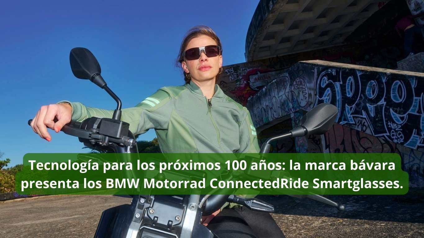 Tecnología para los próximos 100 años la marca bávara presenta los BMW Motorrad ConnectedRide Smartglasses.