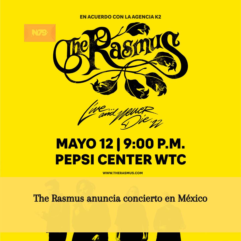 The Rasmus anuncia concierto en México