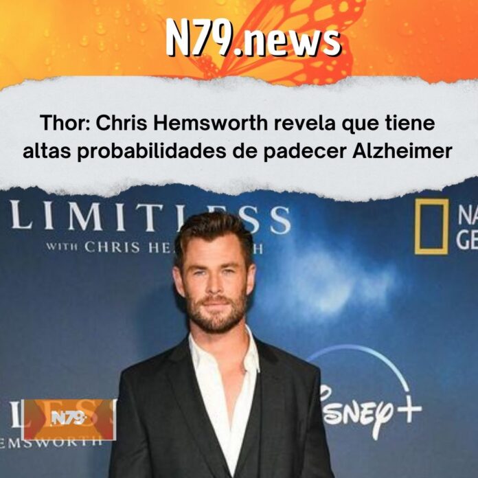 Thor Chris Hemsworth revela que tiene altas probabilidades de padecer Alzheimer