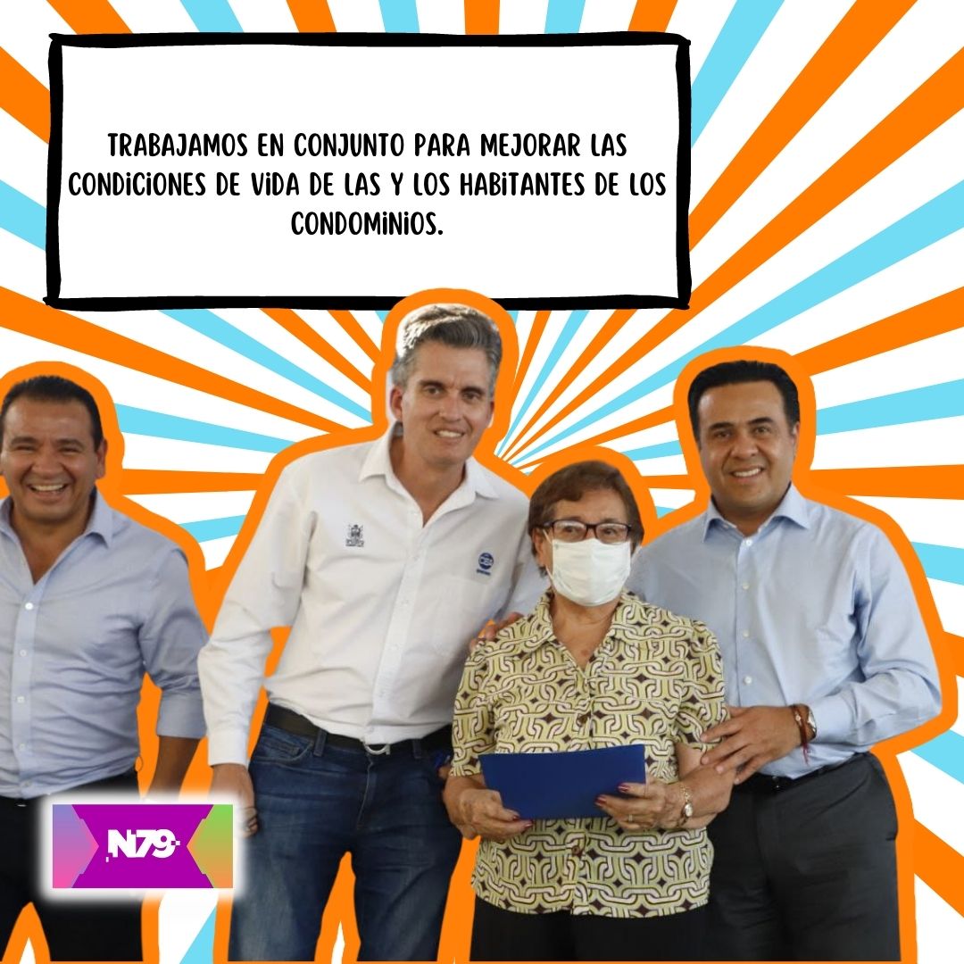 Trabajamos en conjunto para mejorar las condiones de vida de las y los habitantes de los condominios.