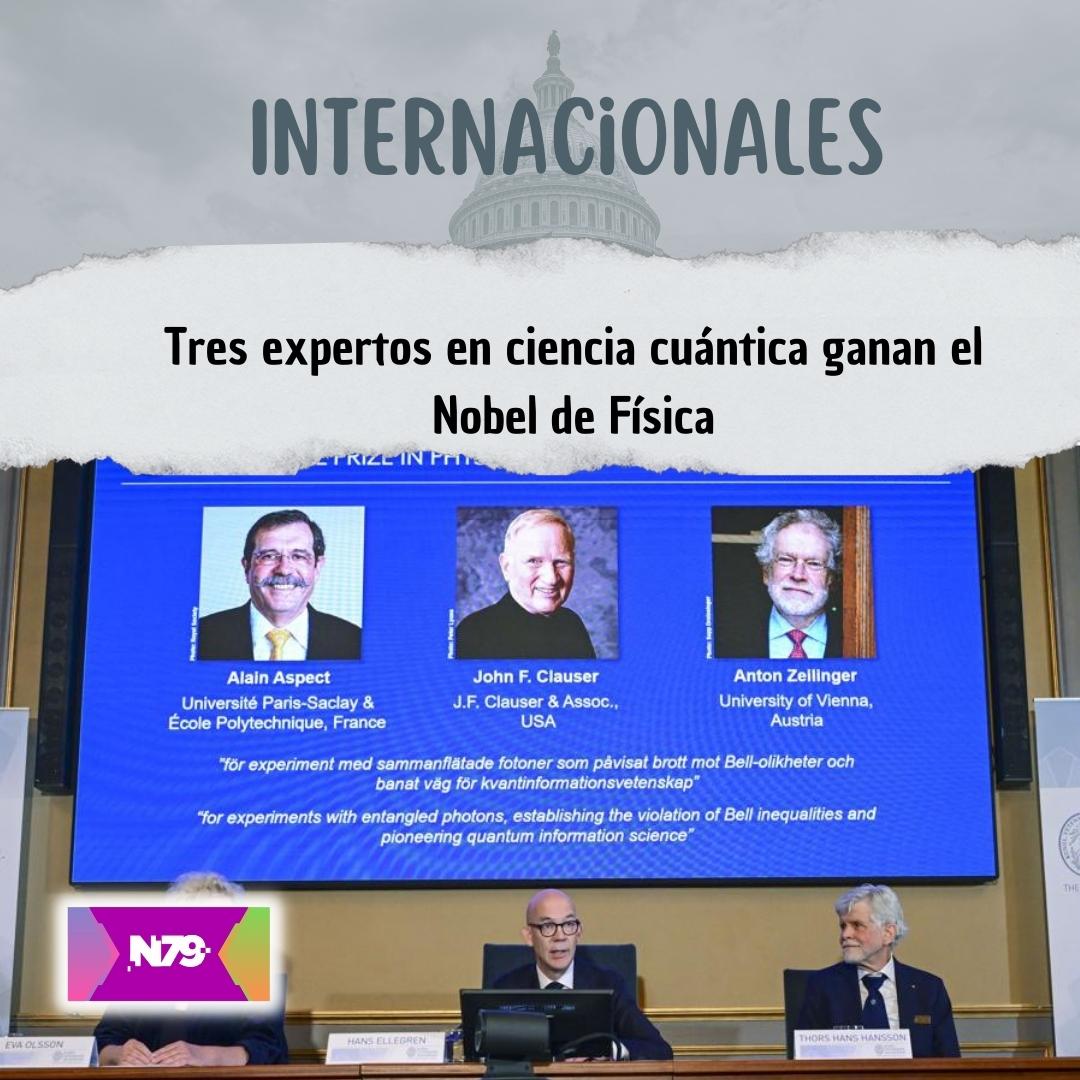 Tres expertos en ciencia cuántica ganan el Nobel de Física