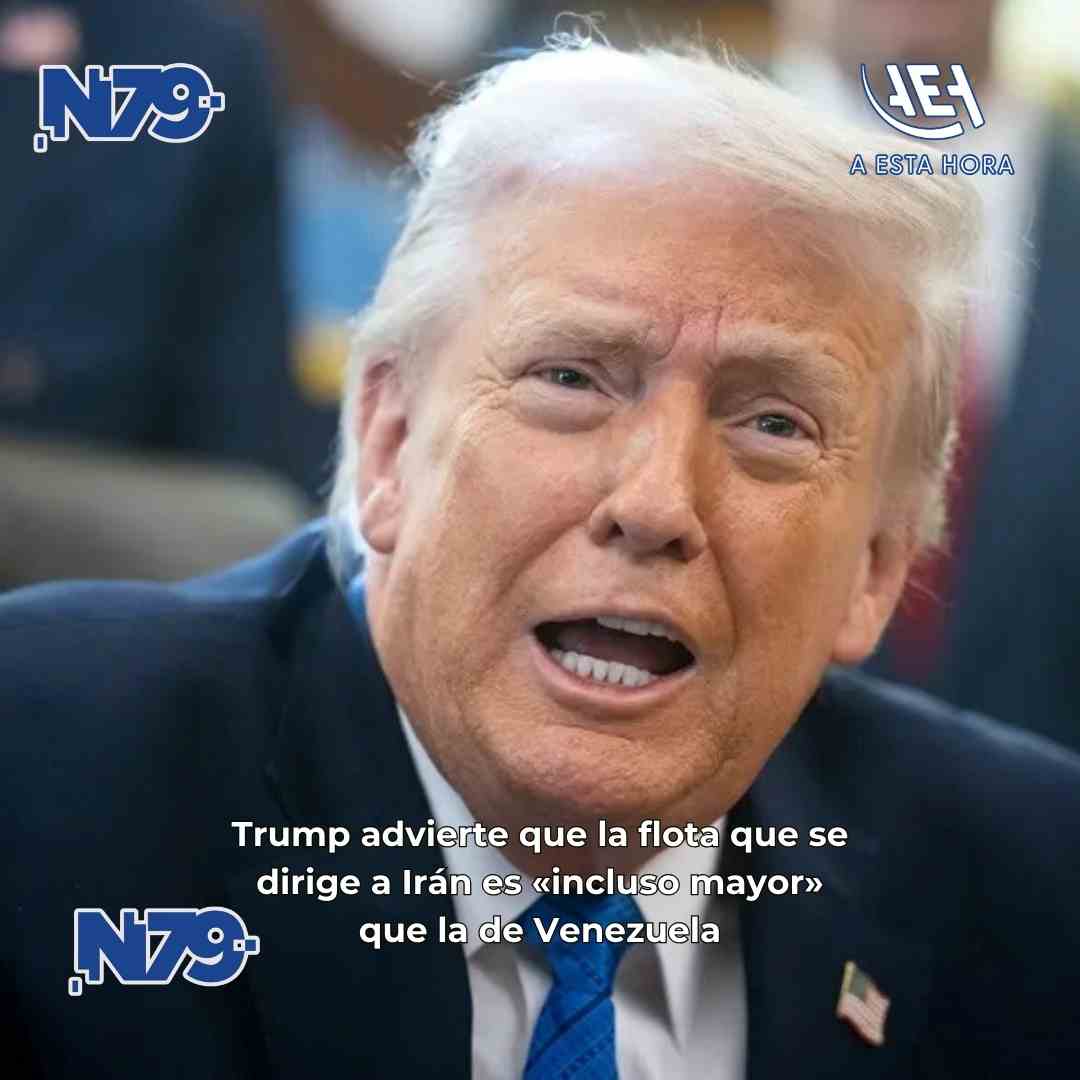 Trump advierte que la flota que se dirige a Irán es «incluso mayor» que la de Venezuela